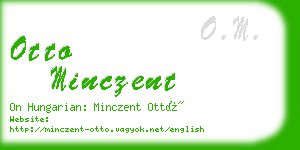 otto minczent business card